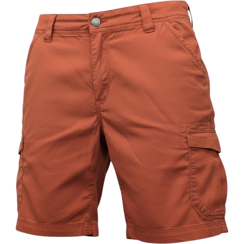 Duluth Trading Co Dry on the Fly Cargo Shorts Rust Orange Womens 10 Hiking